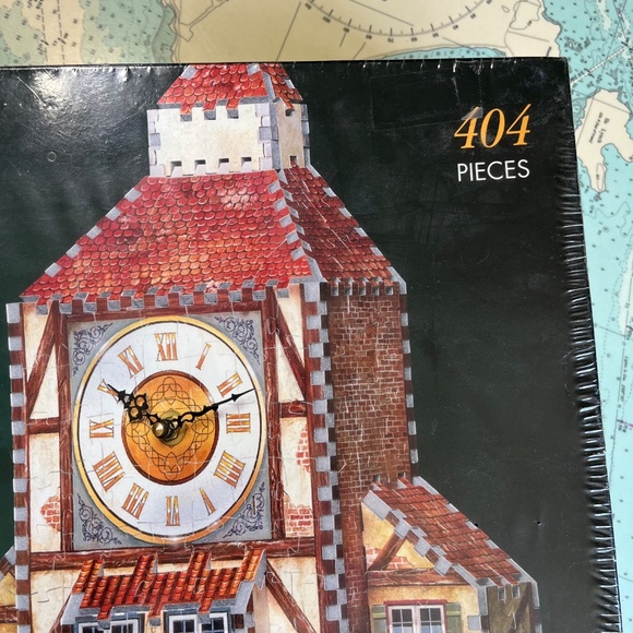 Vintage 1997 Puzz 3D Bavarian Clock Puzzle NIB - Picture 3 of 6